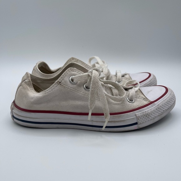 Converse Chuck Taylor All Star Low White Sneaker Lace up M7652 Women's Size 6 - Picture 1 of 7